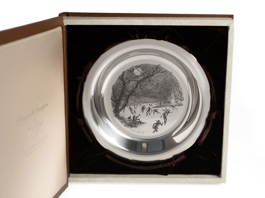 James Wyeth Engraved Solid Sterling Silver Dish Limited Edition Franklin Mint (2408)