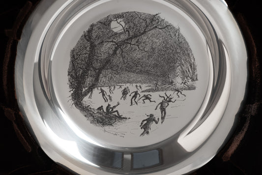 James Wyeth Engraved Solid Sterling Silver Dish Limited Edition Franklin Mint (2408)