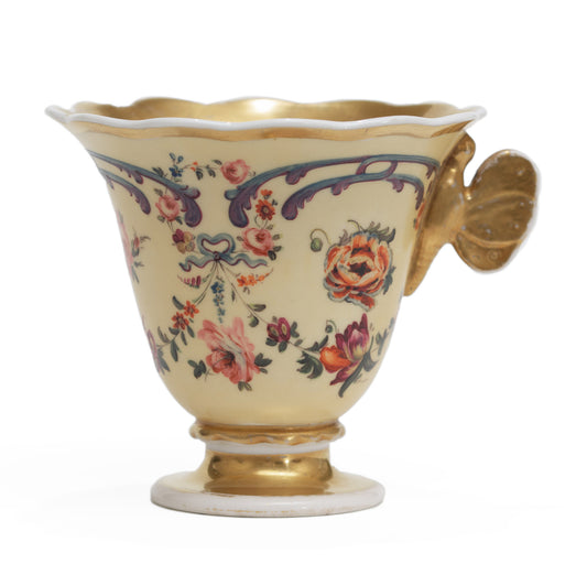 Rare Spode Butterfly Handle Custard Cup, Georgian Regency Antique China c1815 (3115)