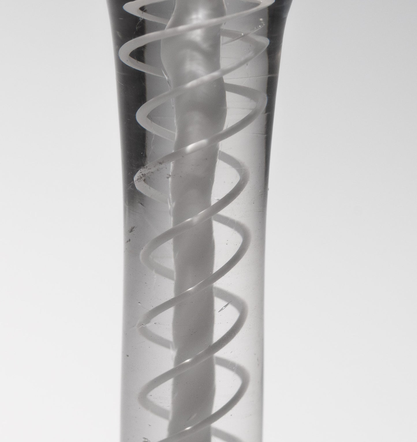 Georgian DSOT Opaque Twist Wine Glass - Antique c1765 English Lead Type Stemware (3157)