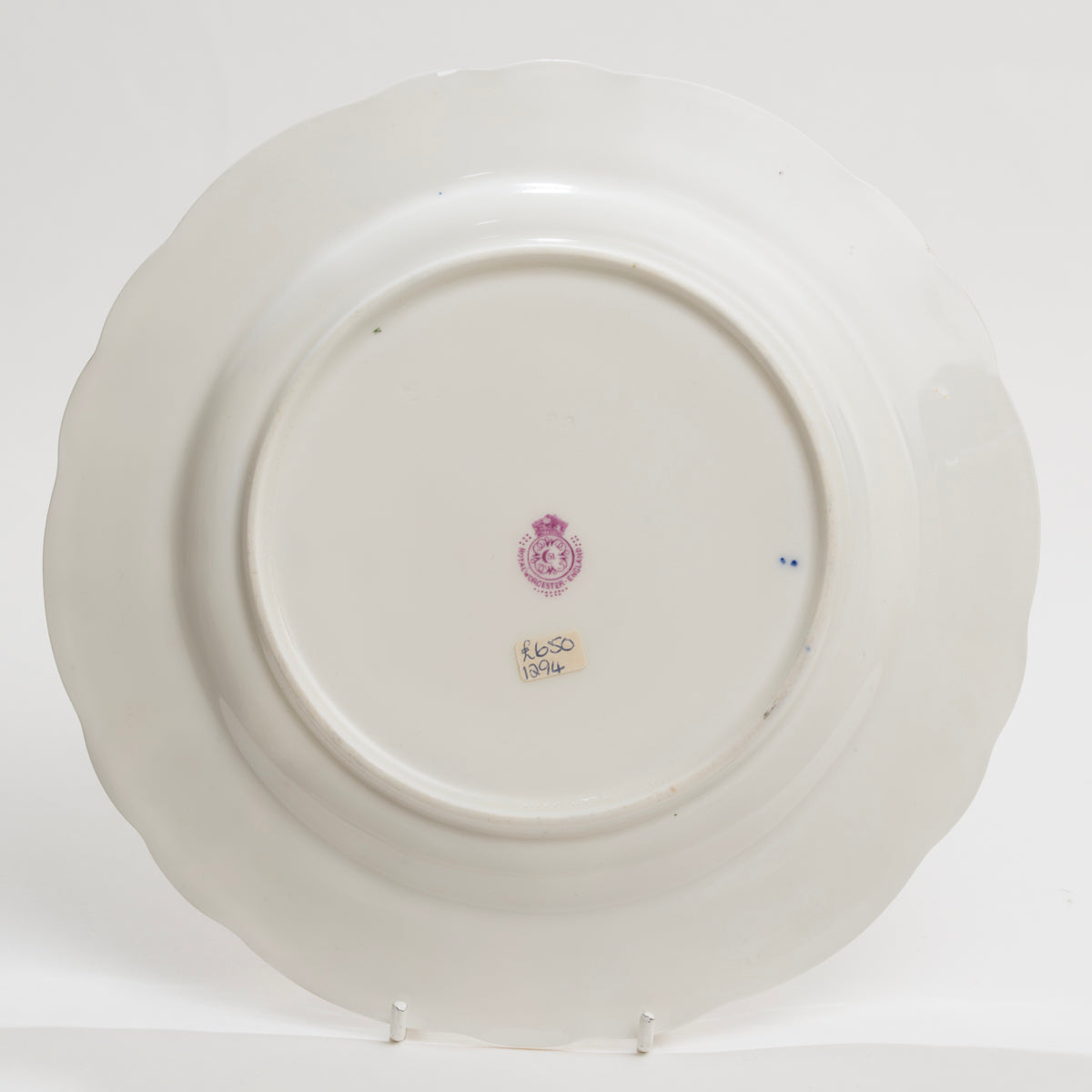 Royal Worcester China Hand Painted Fruit Plate by R Sebright Antique 1916 (3166)