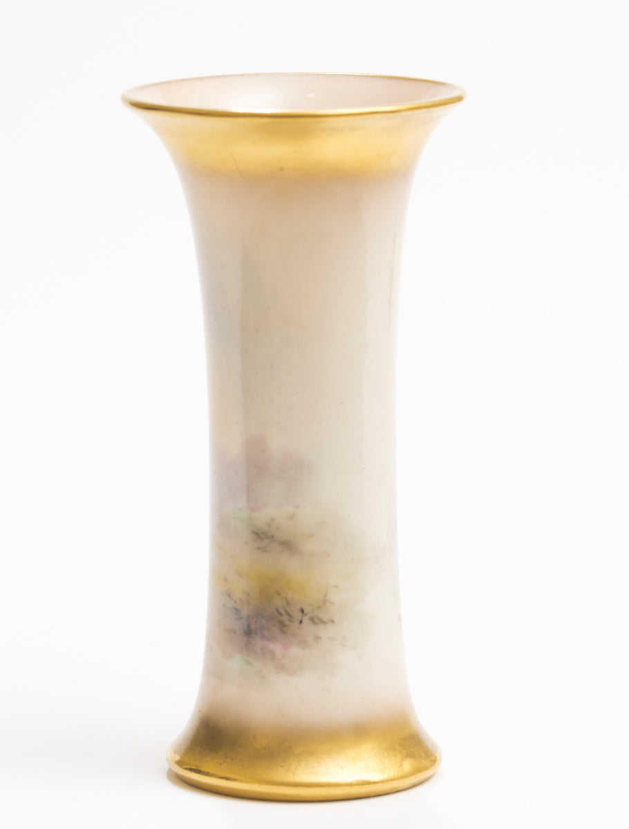 Royal Worcester China Hand Painted Pheasant Vase by J Stinton Dated 1933 (3170)