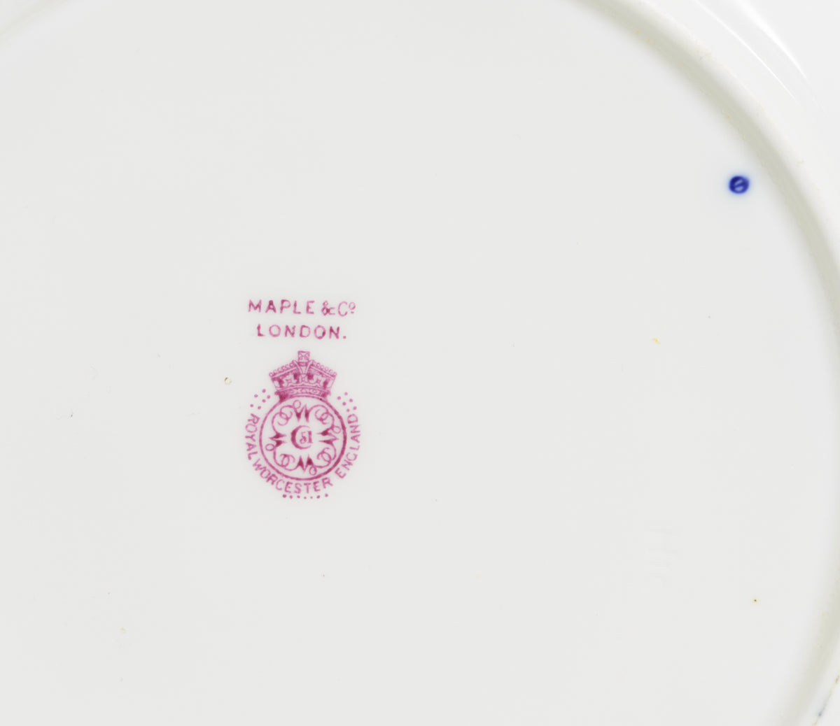 Antique Royal Worcester Fruit Plate Hand Painted by Richard Sebright Dated 1910 (3176)