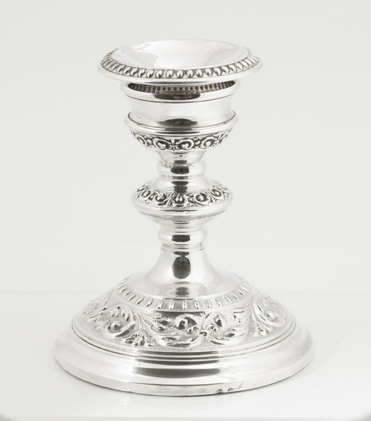 Vintage Sterling Silver Decorative Candlestick Hallmarked Birmingham 1966 (3224)