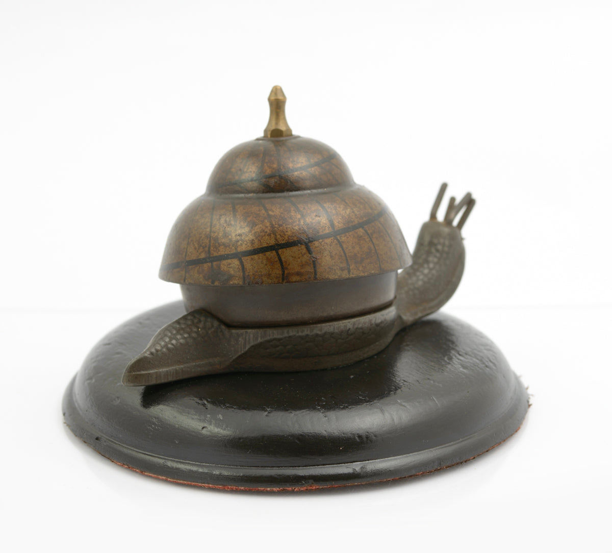 Antique German Clockwork Snail Counter Top Bell Working Order DRGM (3257)
