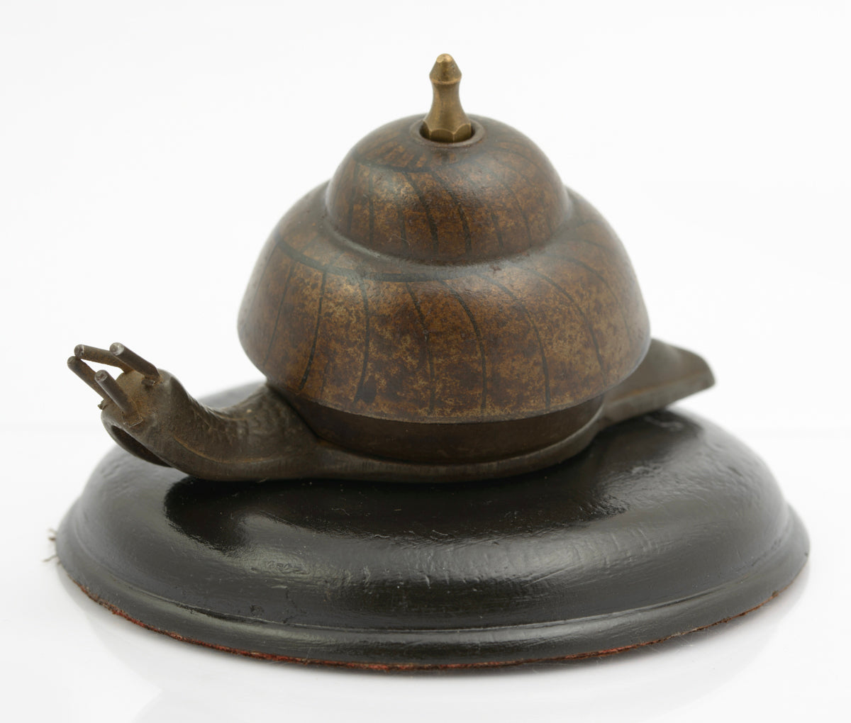 Antique German Clockwork Snail Counter Top Bell Working Order DRGM (3257)