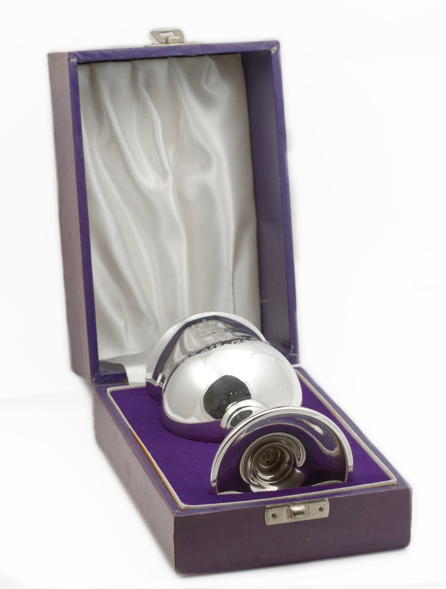Vintage Queen Elizabeth II Jubilee Sterling Silver Wine Goblet Presentation Box (3270)