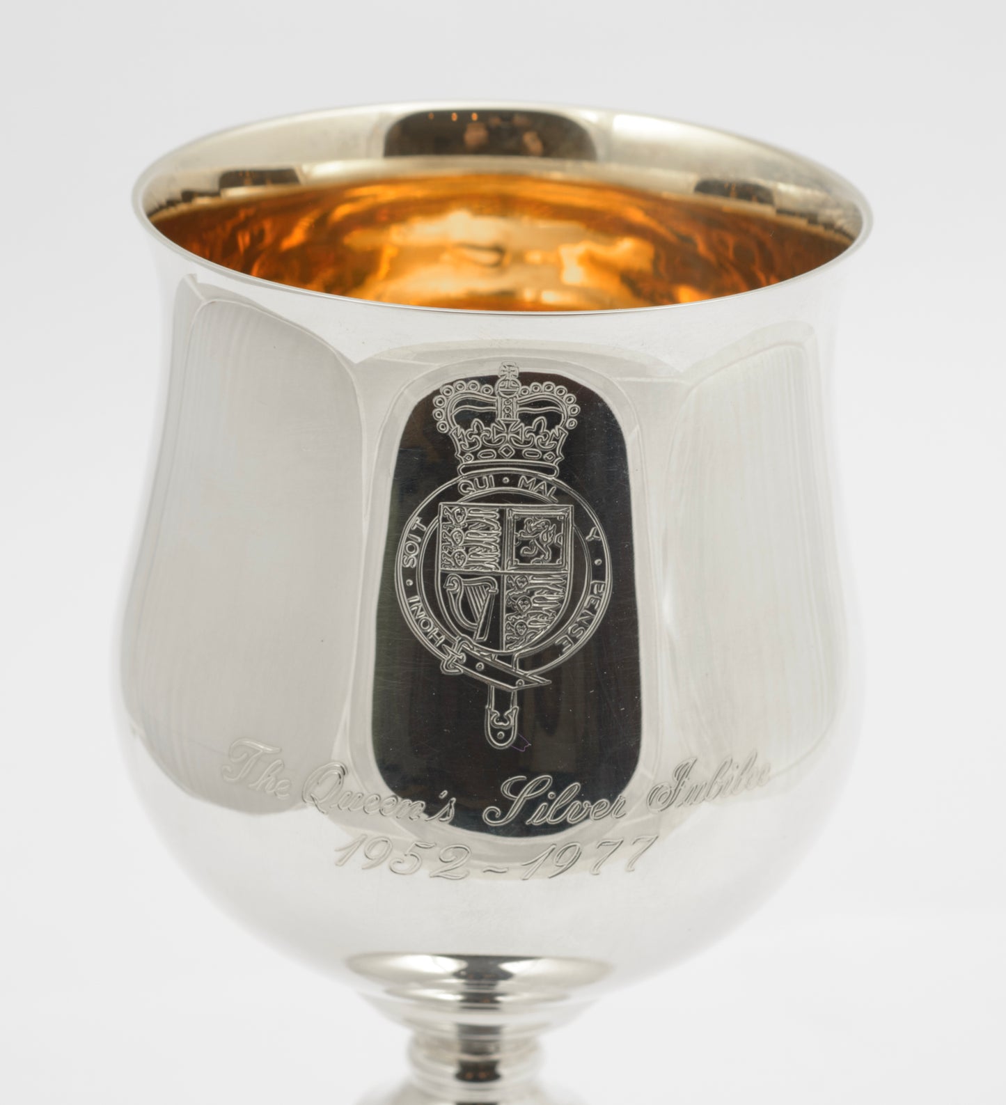 Vintage Queen Elizabeth II Jubilee Sterling Silver Wine Goblet Presentation Box (3270)
