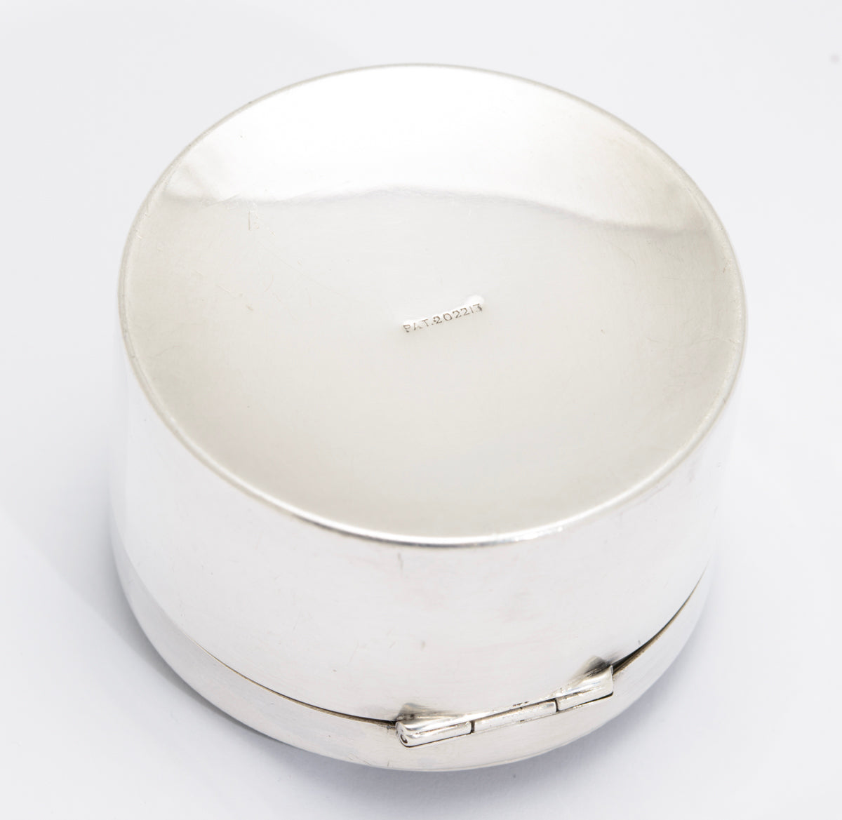 Art Deco Sterling Silver Box With Butterfly Wing Pictorial Lid Hallmark 1923 (A1622)