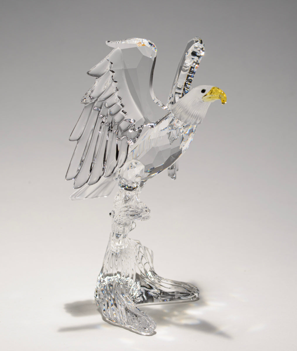 Quality Swarovski Crystal Bald Eagle Figurine With White Box & Cert 248003 (A1724W)