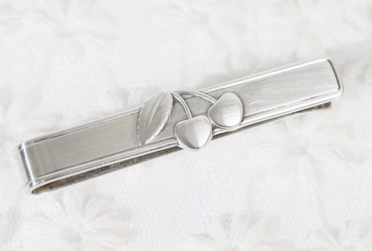 Vintage Georg Jensen Sterling Silver Tie Clip (Peter) Cherry Heering Design (A1939)