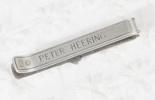 Vintage Georg Jensen Sterling Silver Tie Clip (Peter) Cherry Heering Design (A1939)