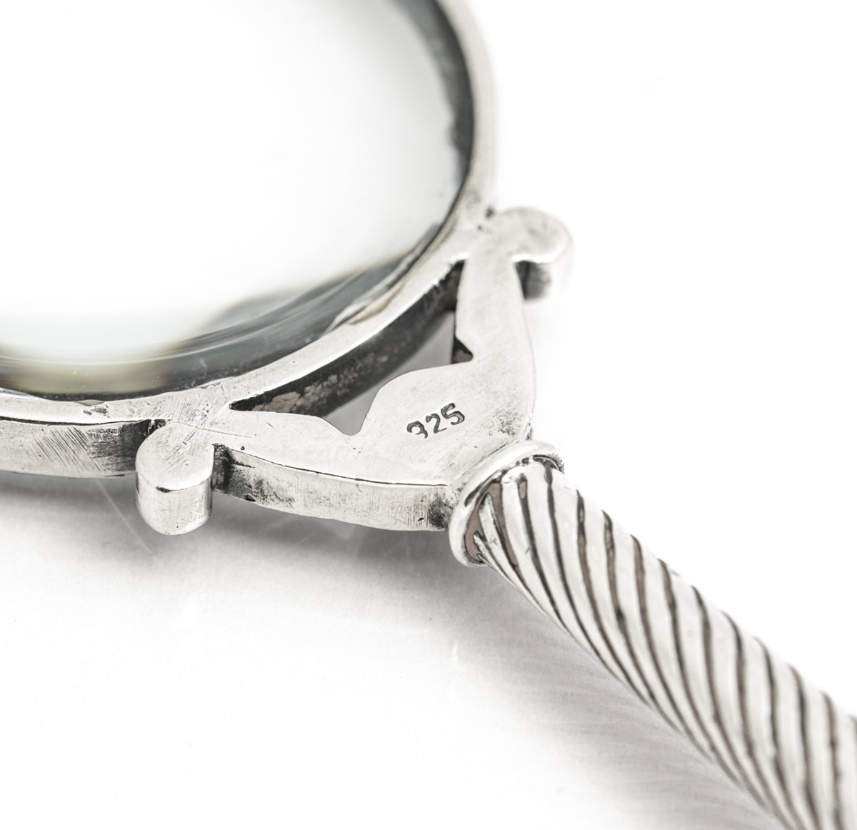 Antique/Vintage Sterling Silver & Marcasite Magnifying Glass Chatelaine Type(A2160)