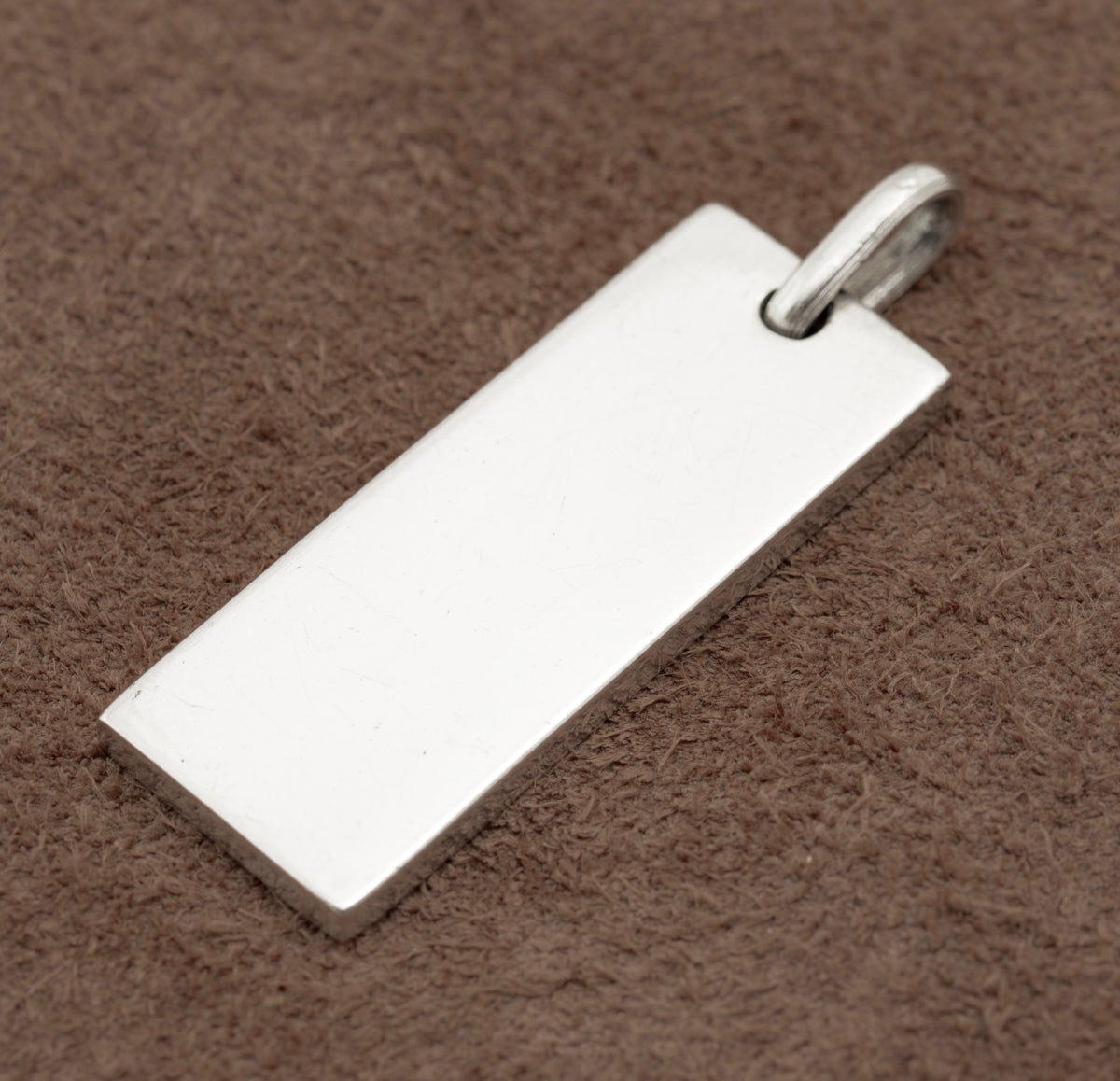 Vintage Sterling Silver Ingot Pendant With Feature Hallmarks Birmingham 1977 (B2181)