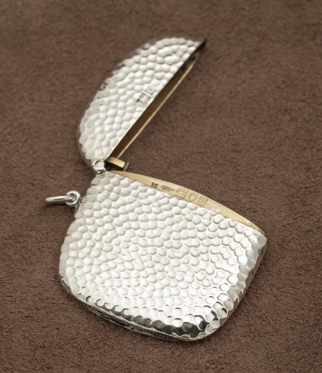 Antique Edwardian Sterling Silver Vesta Case By Sampson Morden & Co 1903 (B2236)