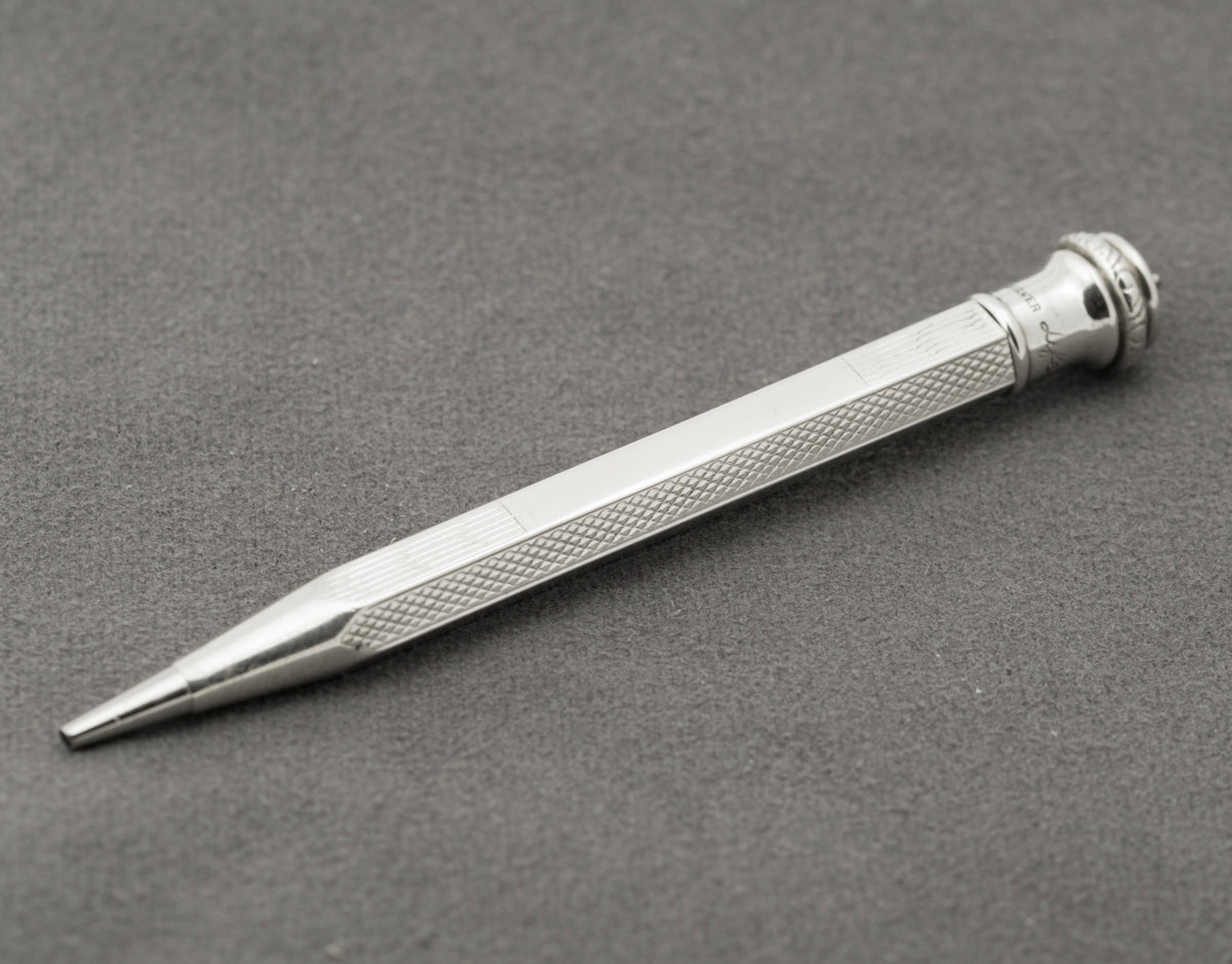 Antique Edwardian/Art Deco Sterling Silver Life-Long Propelling Mechanical Pencil (B2305)