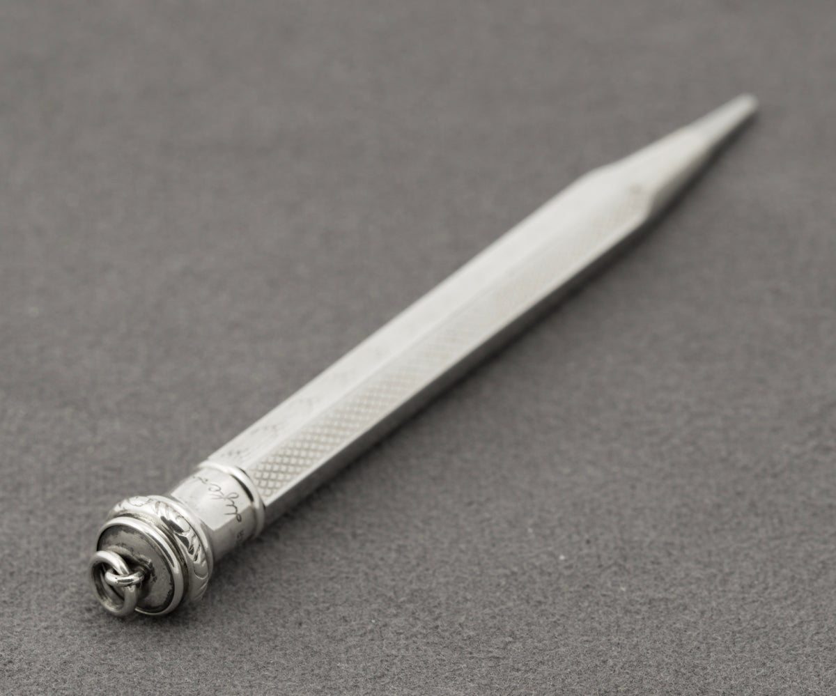 Antique Edwardian/Art Deco Sterling Silver Life-Long Propelling Mechanical Pencil (B2305)