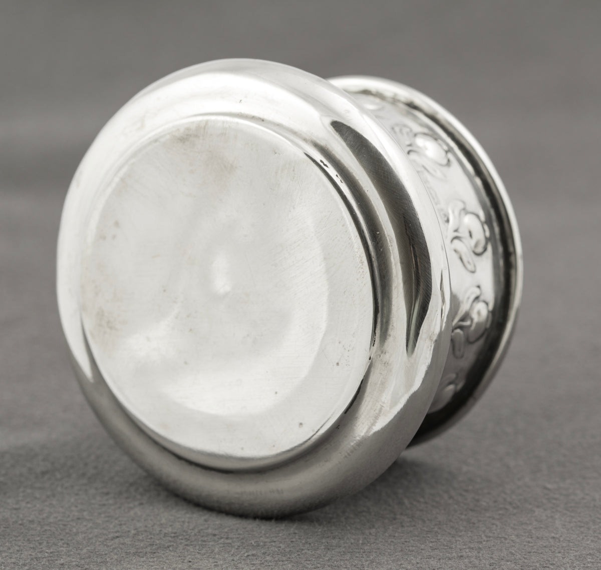 Pair Antique Art Nouveau Hallmarked Sterling Silver Jars/Pots John Rose (B2377)