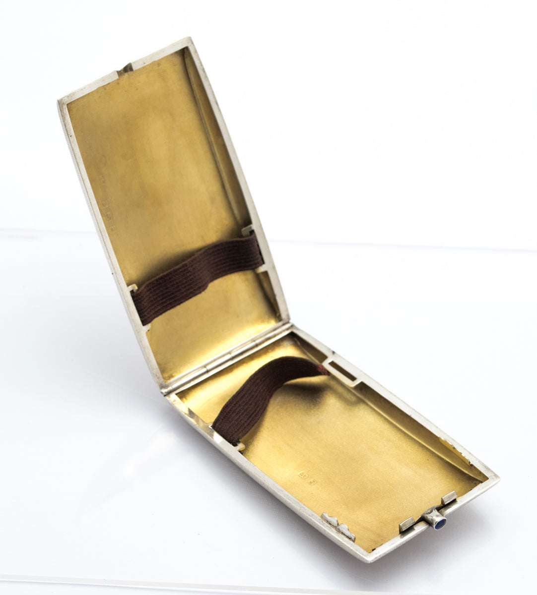 Antique Art Deco Sterling Silver Cigarette Case Engine Turned Hallmarked 1933 (B2402)
