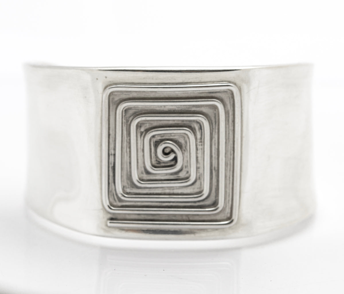 Vintage Dominique Dinouart Sterling Silver Mexican Cuff Bangle Marked DDD (B2403)