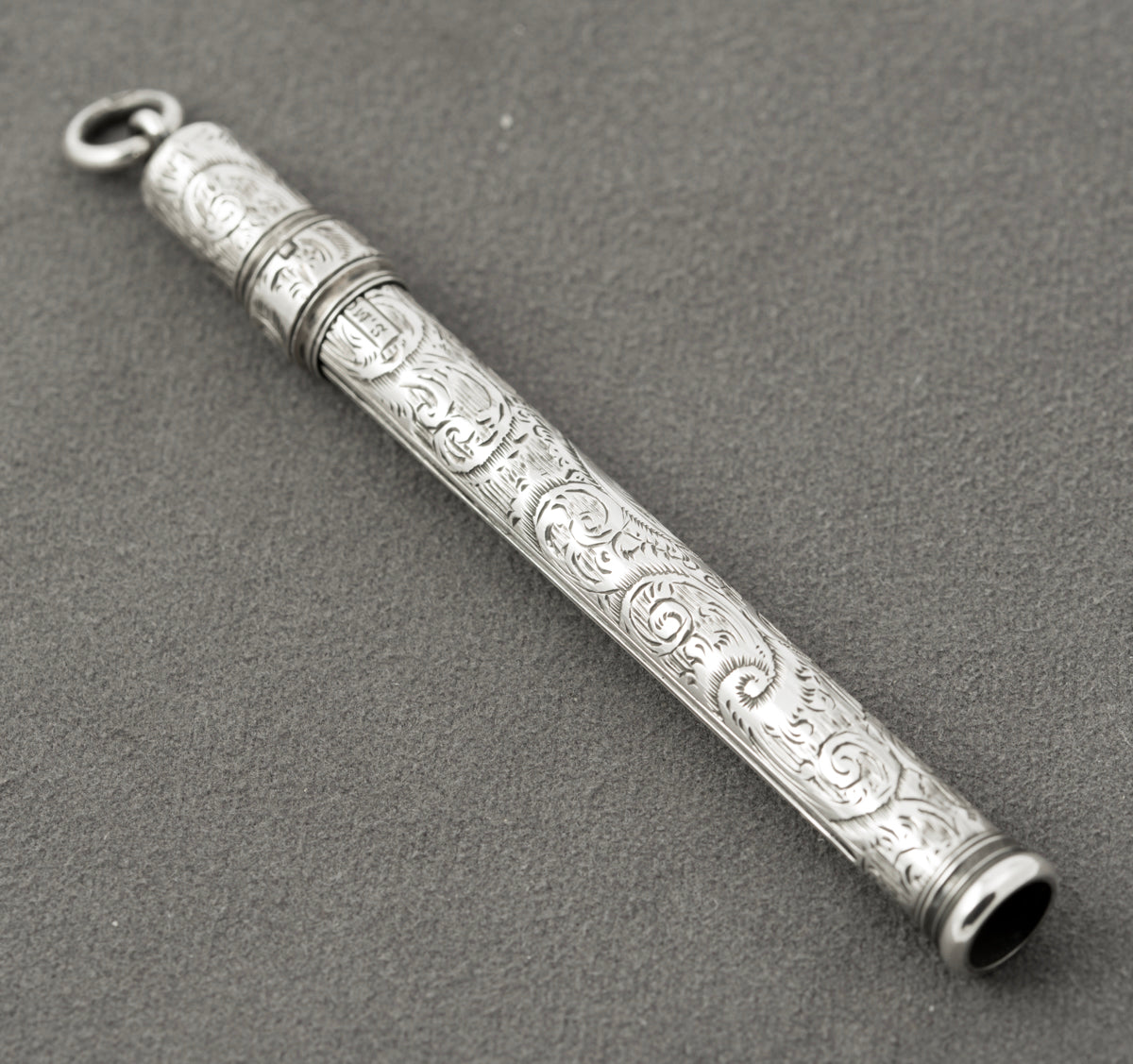 Antique Sampson Mordan & Co Sterling Silver Sliding Pencil Holder Hallmarked (B2439)