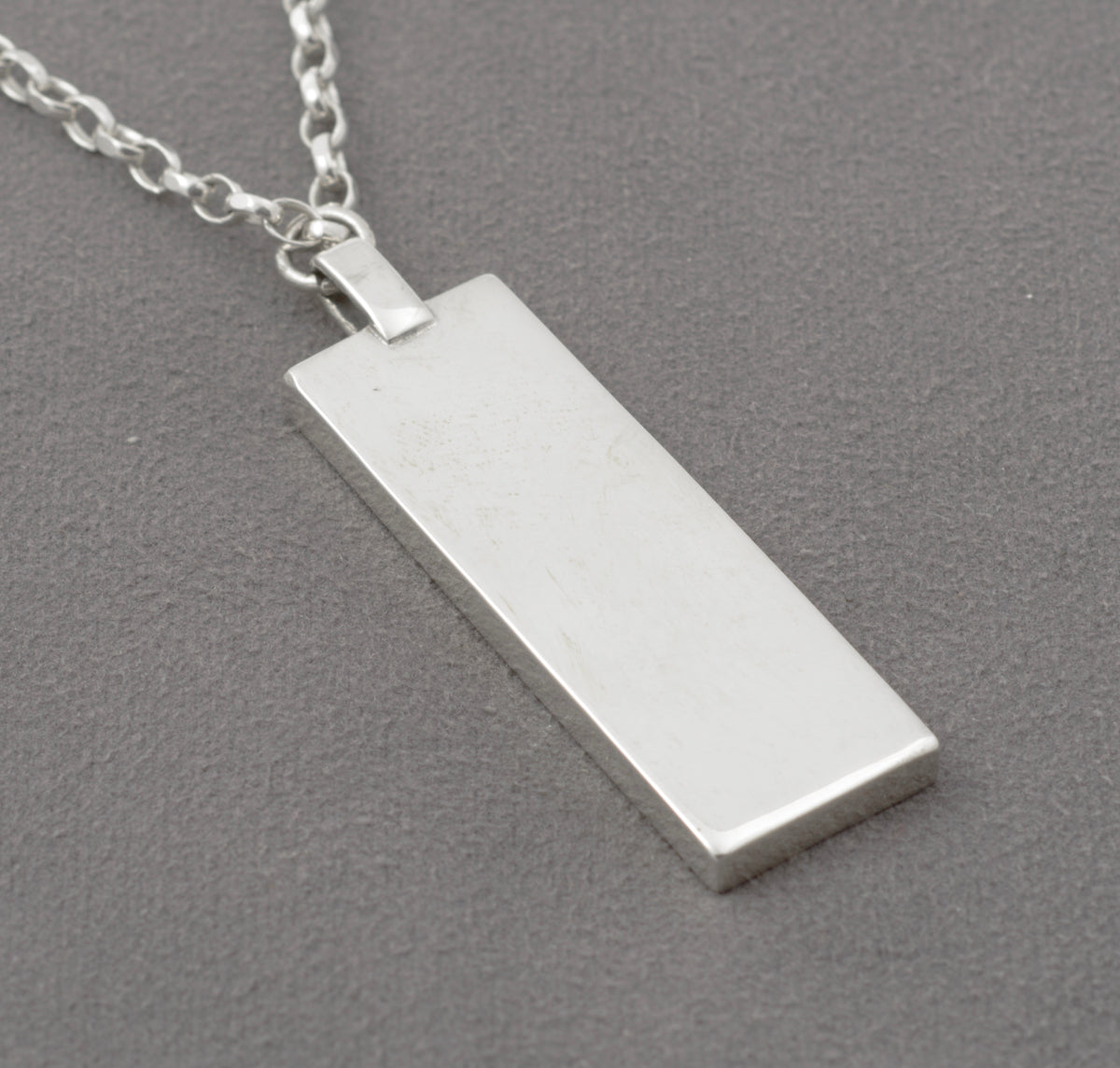 Vintage 1977 Silver Jubilee 1oz Sterling Silver Ingot Pendant & Chain Necklace (B2448)