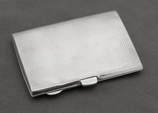 Original Art Deco Sterling Silver Cigarette Case By Rothmans Hallmarked 1934 (B2452)