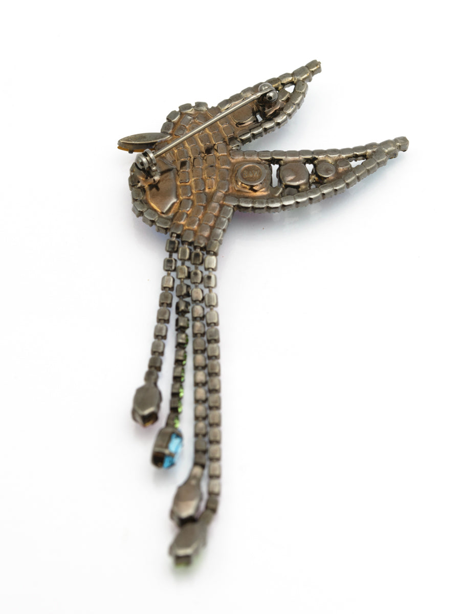 Butler & Wilson Articulated Hummingbird Statement Brooch Pin - Boxed(B2456)