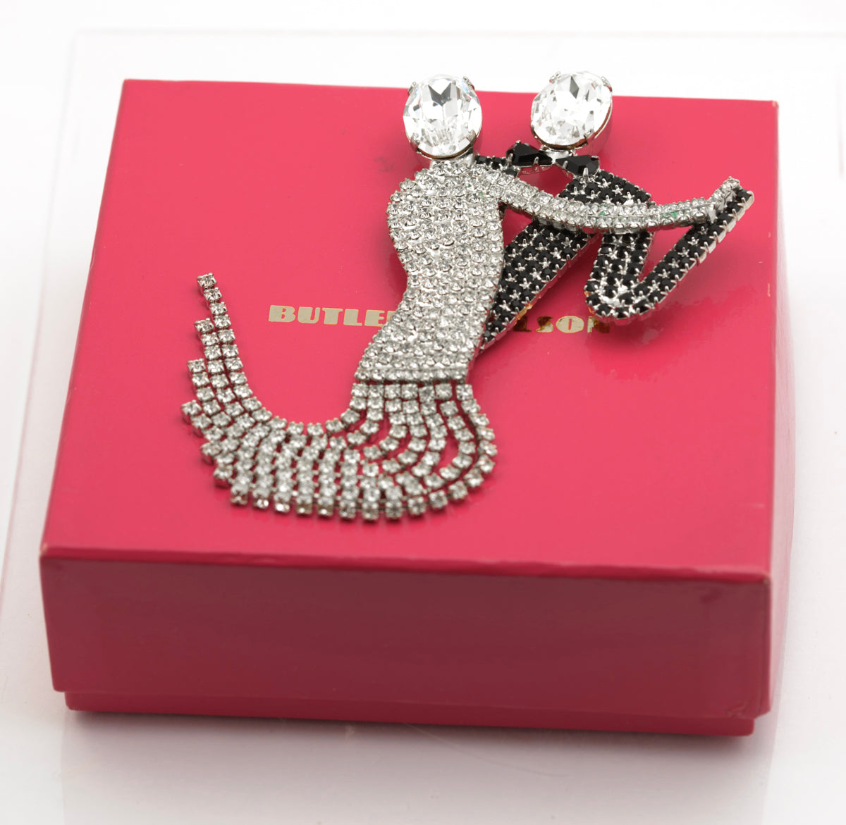 Butler & Wilson Articulated Hummingbird Statement Brooch Pin - Boxed (B2457)