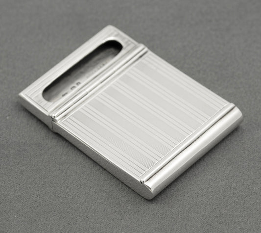 Antique Sterling Silver Rare Folding Vesta Case Philip Morris Hallmarked 1919 (B2514)