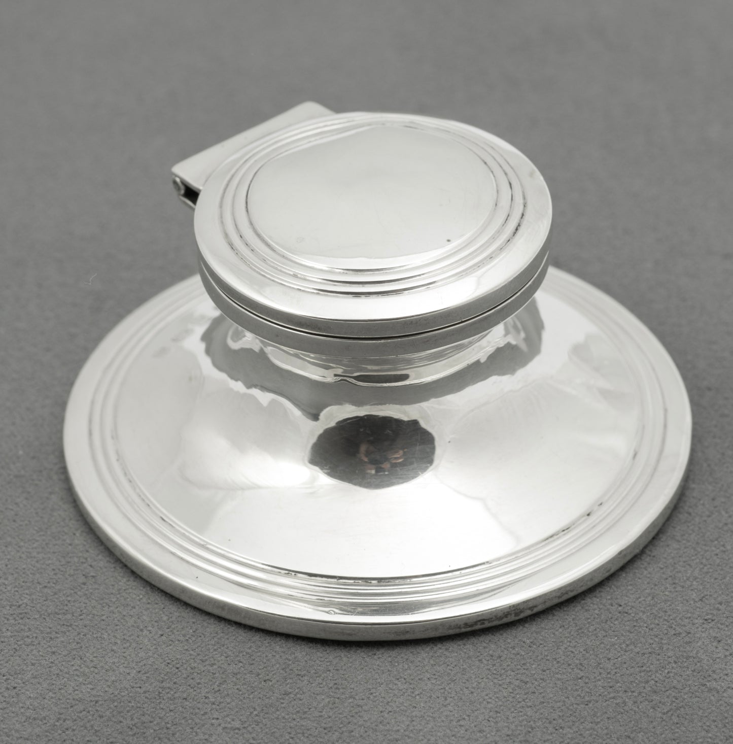 Antique Sterling Silver Capstan Inkwell Hallmarked 1912 Henry Matthews (B2549)