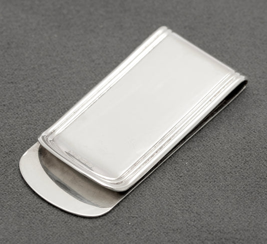 Vintage Sterling Silver Money Clip Hallmarked Birmingham 1996 (B2571)