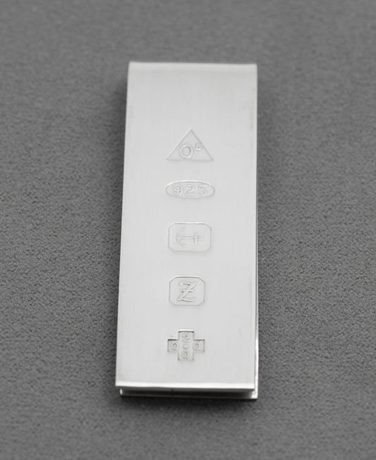 Vintage Sterling Silver Millennium Money Clip With Feature Hallmarks (B2596)