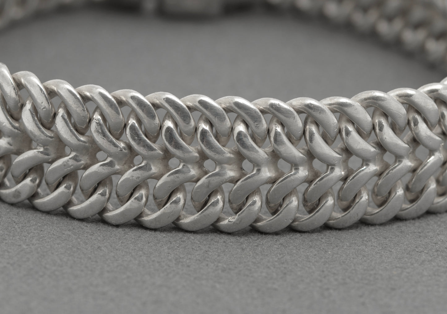 Vintage Heavy Sterling Silver Bracelet By Tianguis Jackson Scottish Hallmark (B2641)