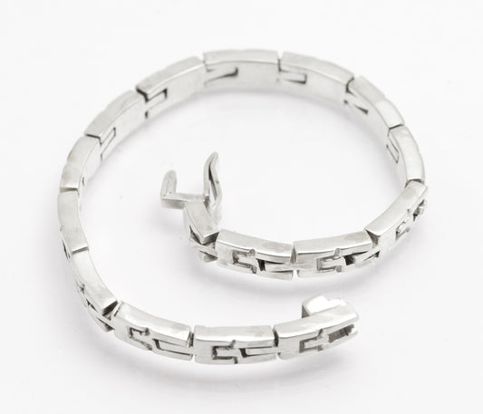 Vintage Sterling Silver Mexican Taxco Multi Link Bracelet Watch Strap Design (B2645)