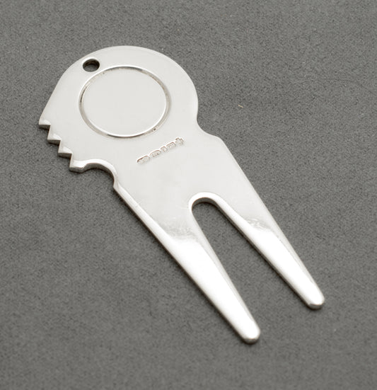 Vintage Sterling Silver Golfers Golf Divot Tool With Millennium Hallmark (C2684)