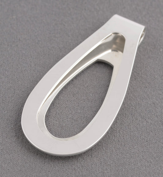 Sterling Silver Open Loop Money Clip by W I Broadway Hallmarked 2005 (C2754)