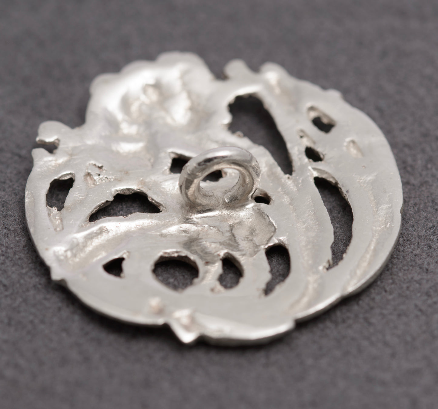 Set Of 6 Antique Art Nouveau Sterling Silver Buttons Hallmarked 1901 (C2830)