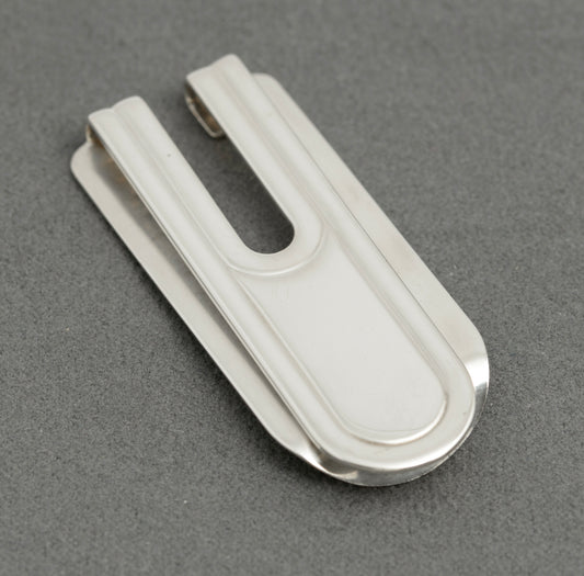Vintage Sterling Silver Money Clip - Art Deco Design - Sheffield Hallmark 1993(C2892)