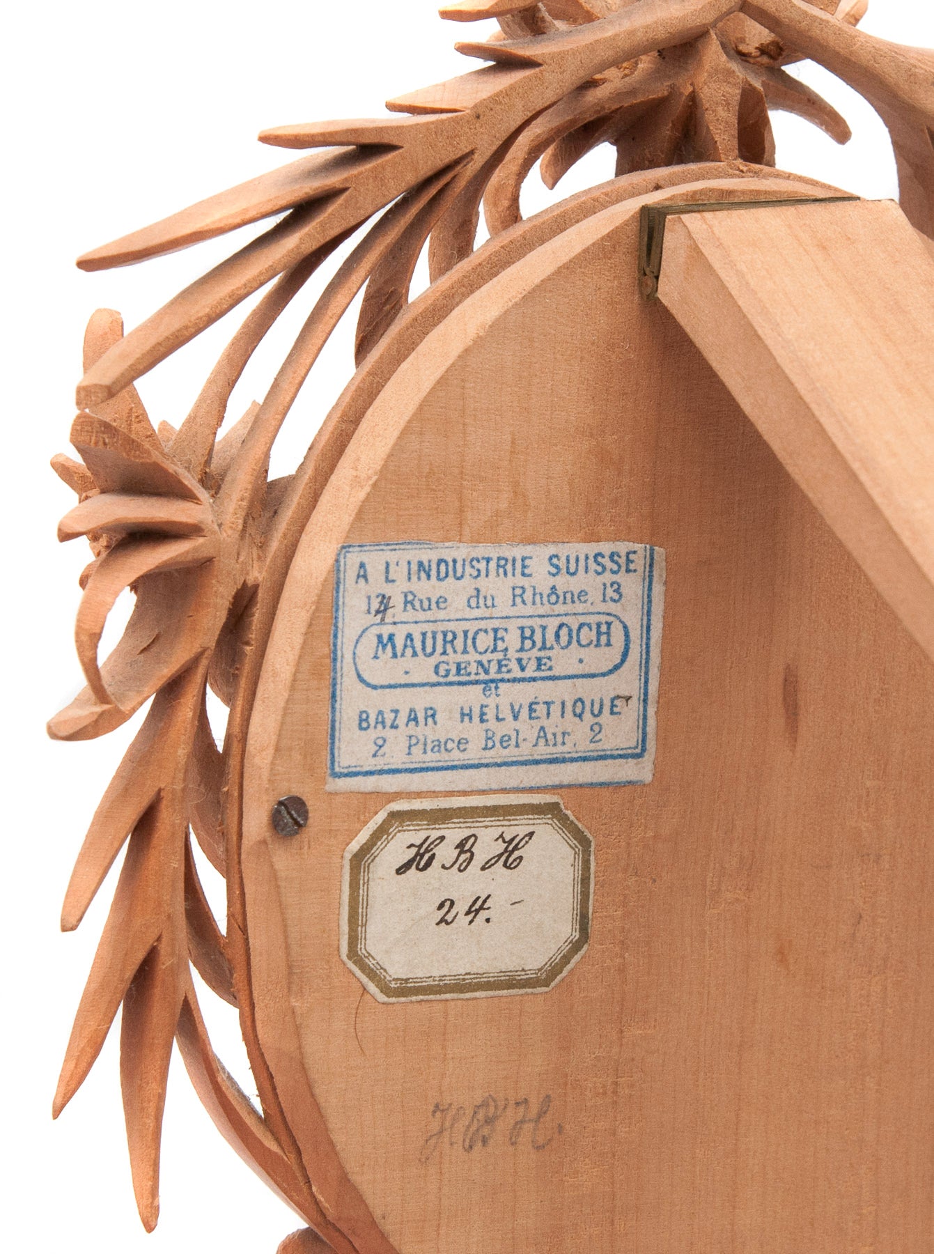 Fine Antique Swiss Hand Painted Portrait Miniature of Girl on Porcelain Plaque (Code 0432)