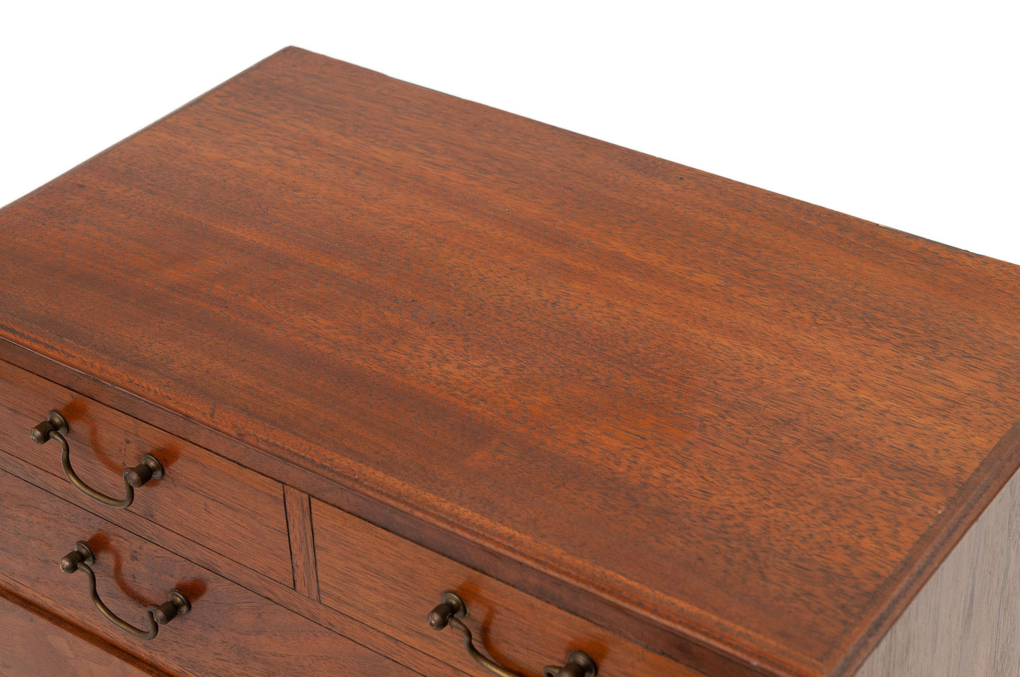 Antique Victorian/Edwardian Mahogany Wood Chest of Drawers Sewing/Jewellery Box (Code 1510)