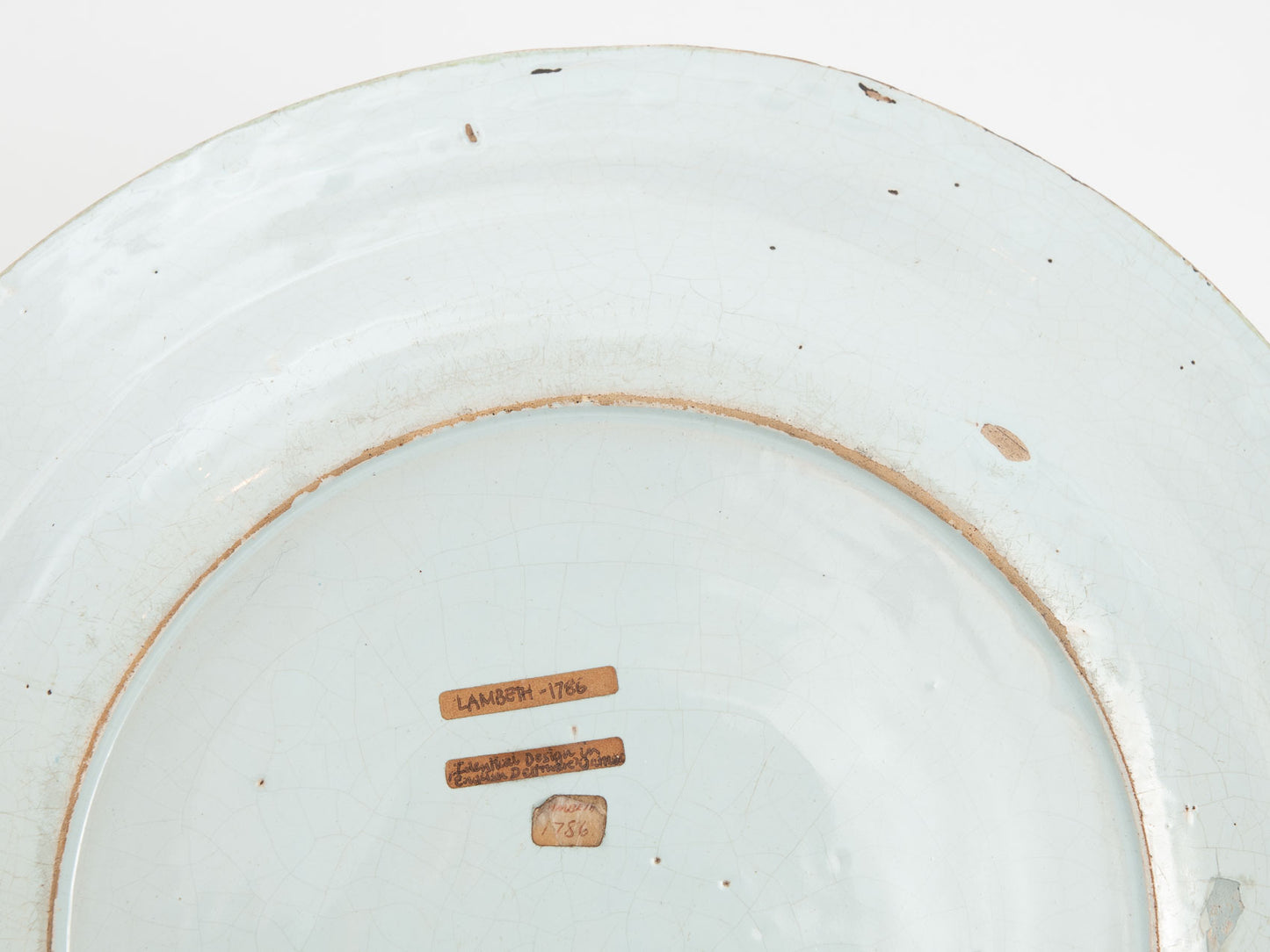Mid 18th Century London Lambeth English Delft Ware Chinoiserie Charger c1760 (Code 1892)