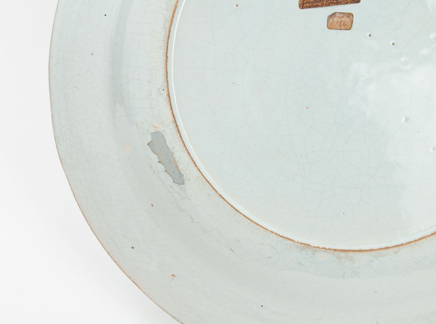 Mid 18th Century London Lambeth English Delft Ware Chinoiserie Charger c1760 (Code 1892)