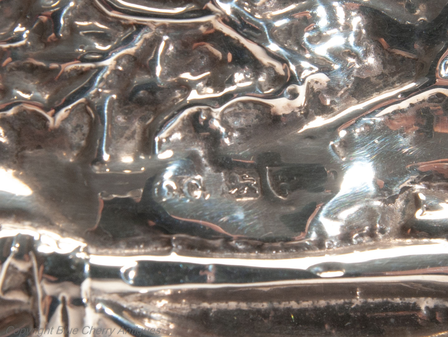 Antique Art Nouveau English Silver Easel Back Photo Frame with Hiawatha & Motto (Code 2032)