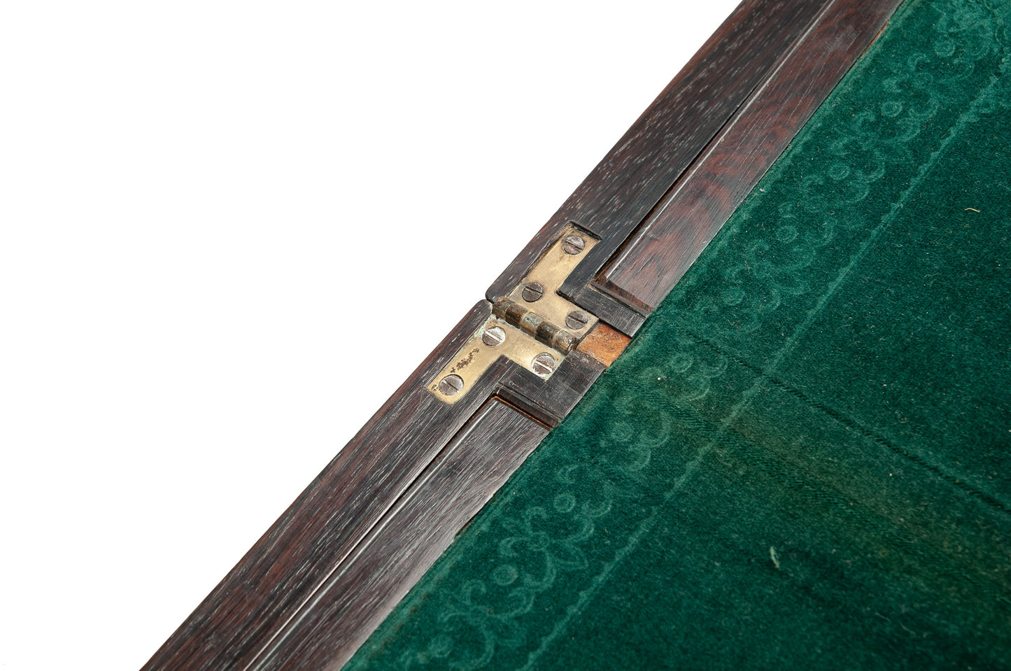 Antique William Colsey Mansion House London Rosewood & Brass Writing Slope Box (Code 2080)