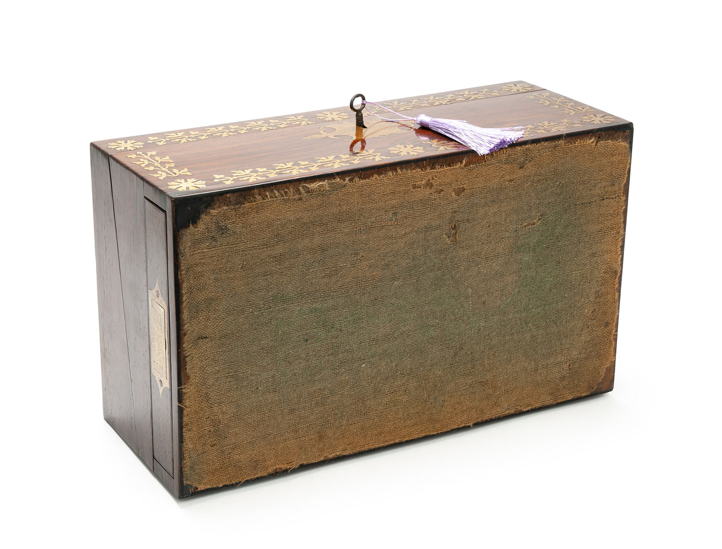 Antique William Colsey Mansion House London Rosewood & Brass Writing Slope Box (Code 2080)