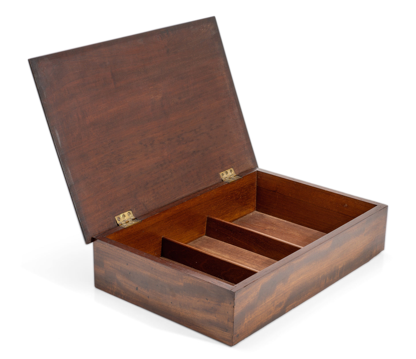 Antique Photo Box In Mahogany Wood With Carved Panel - Victorian/Edwardian c1900 (Code 2148)