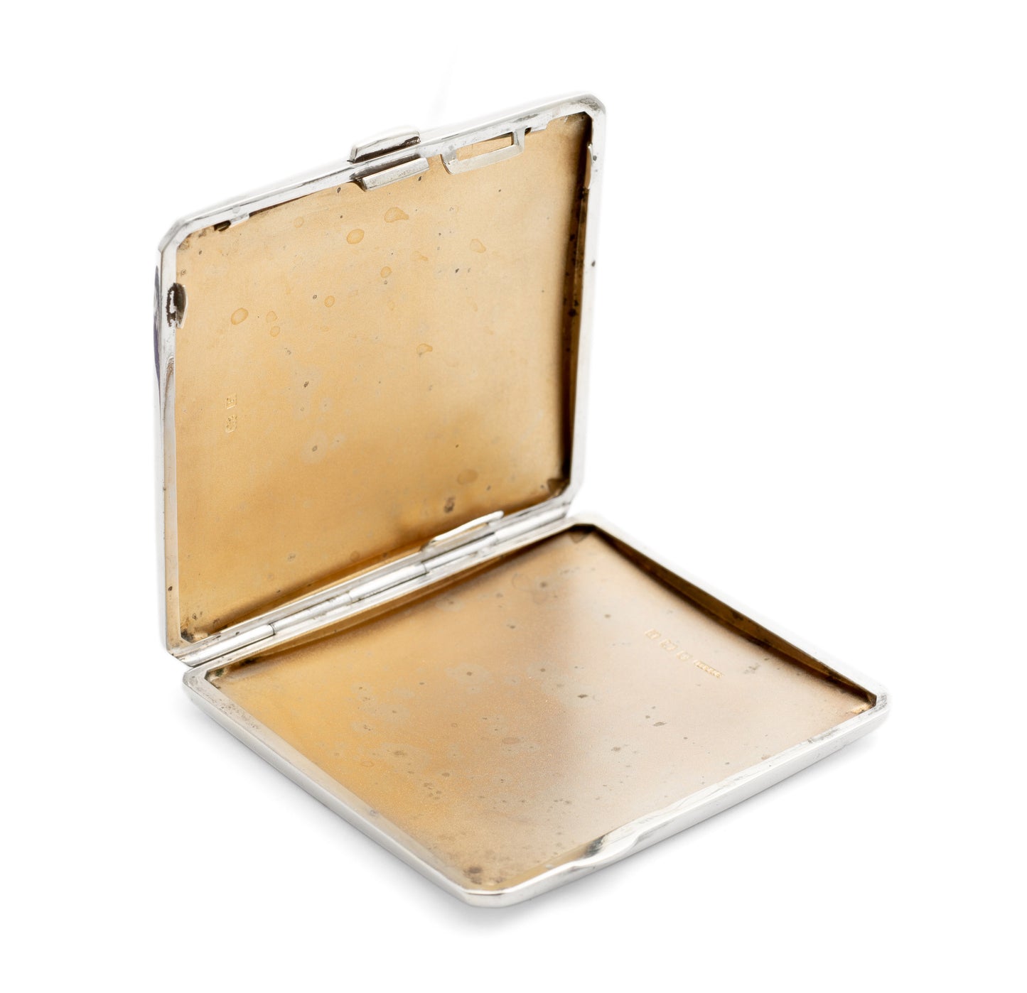 Art Deco Sterling Silver Engine Turned Cigarette Case by Samuel Levi 1939 (Code 2198)
