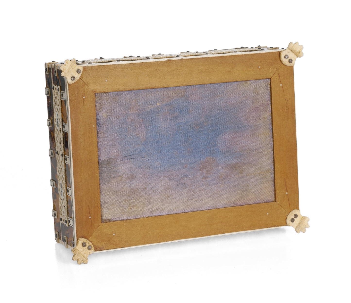 Indian Tortoiseshell & Bone Decorated Jewellery Box Vizagapatam Region c1900 (Code 2319)