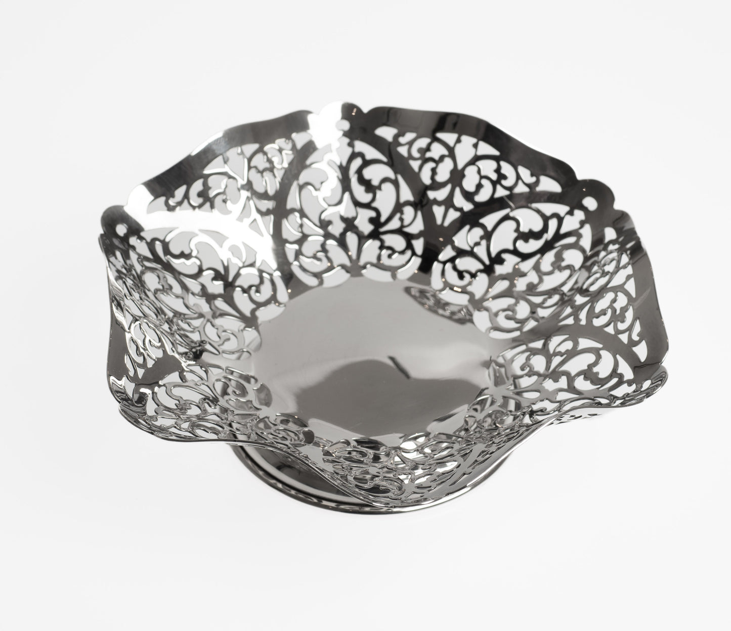 Vintage Silver Sweetmeat Dish with Pierced Sides - SJ Rose London 1974 (Code 2323)